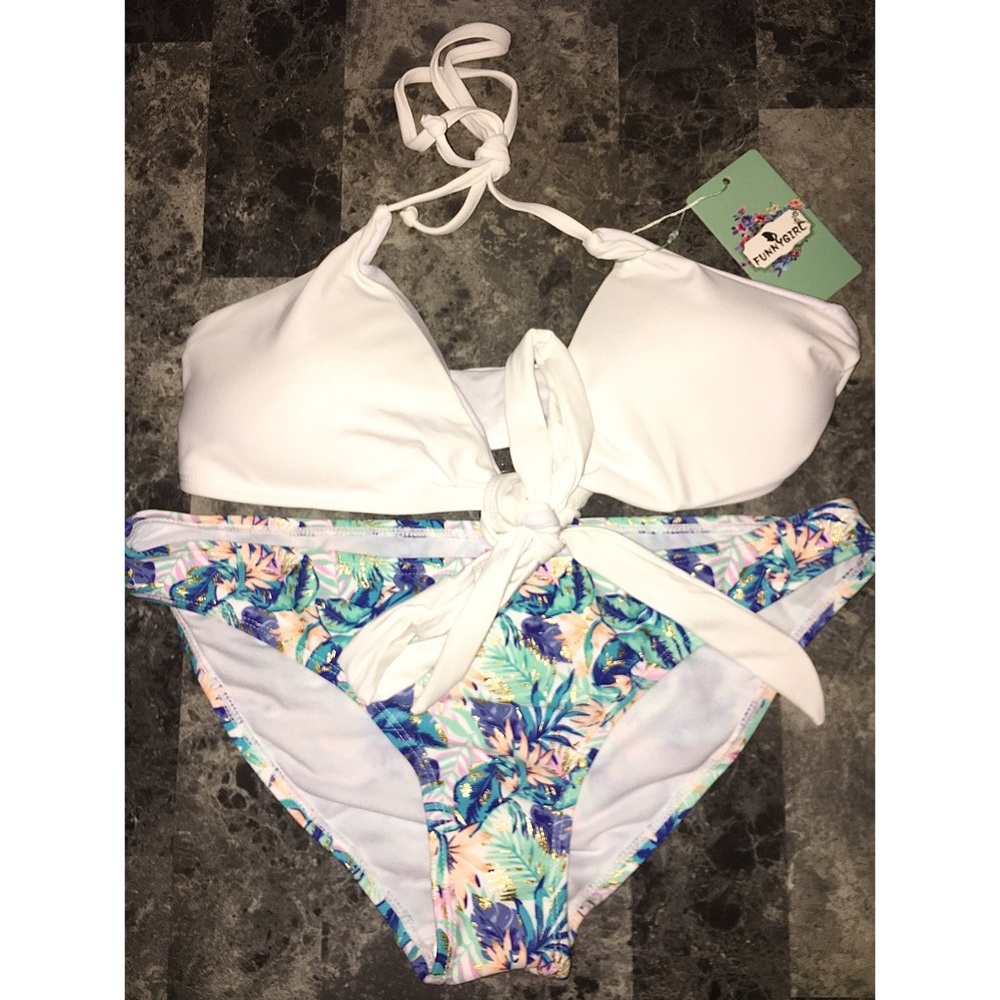 Tie Front 2-Piece Bikini Set